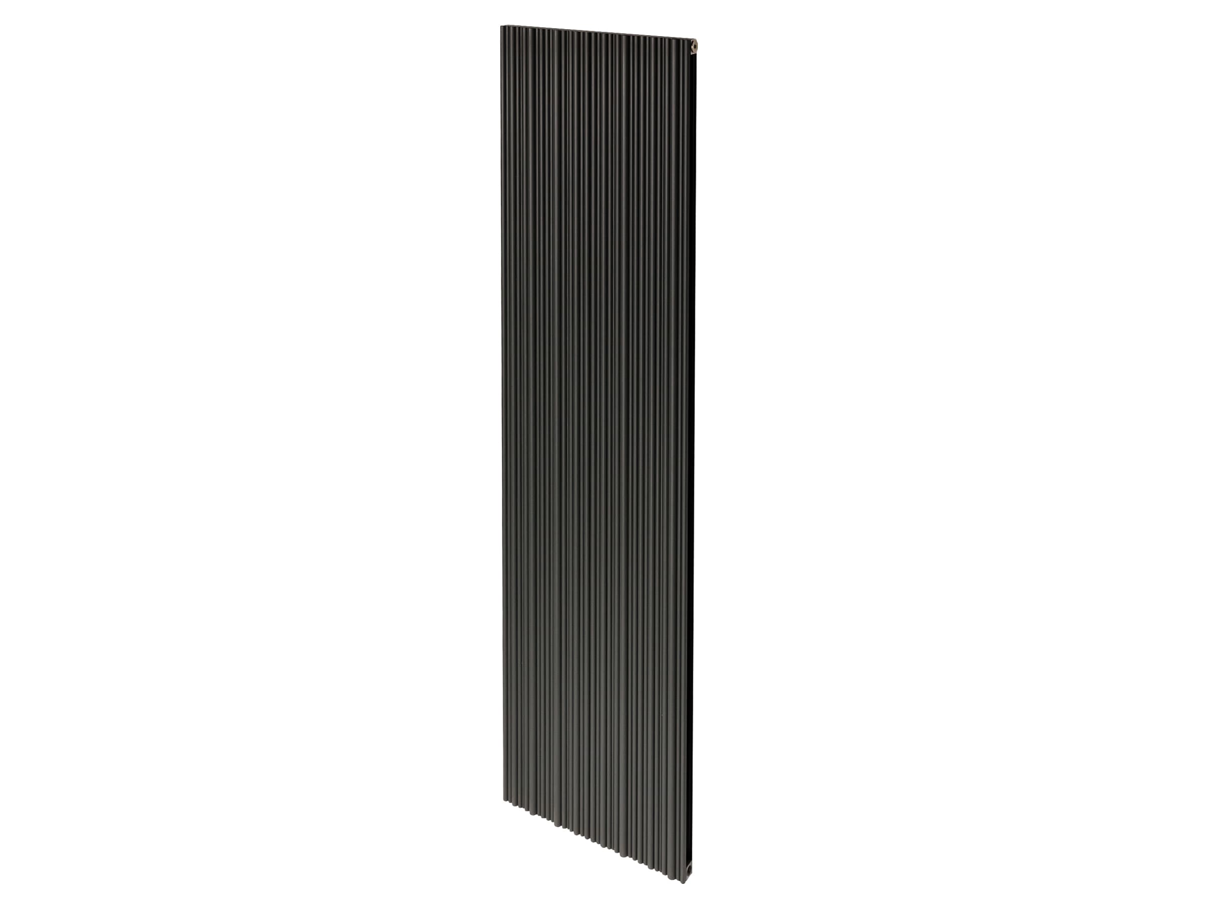 Calorifer decorativ LOJIMAX, colectia BAMBOO DOUBLE inaltimea 300 mm. latimea 239 mm. BLACK MATT ANODISING