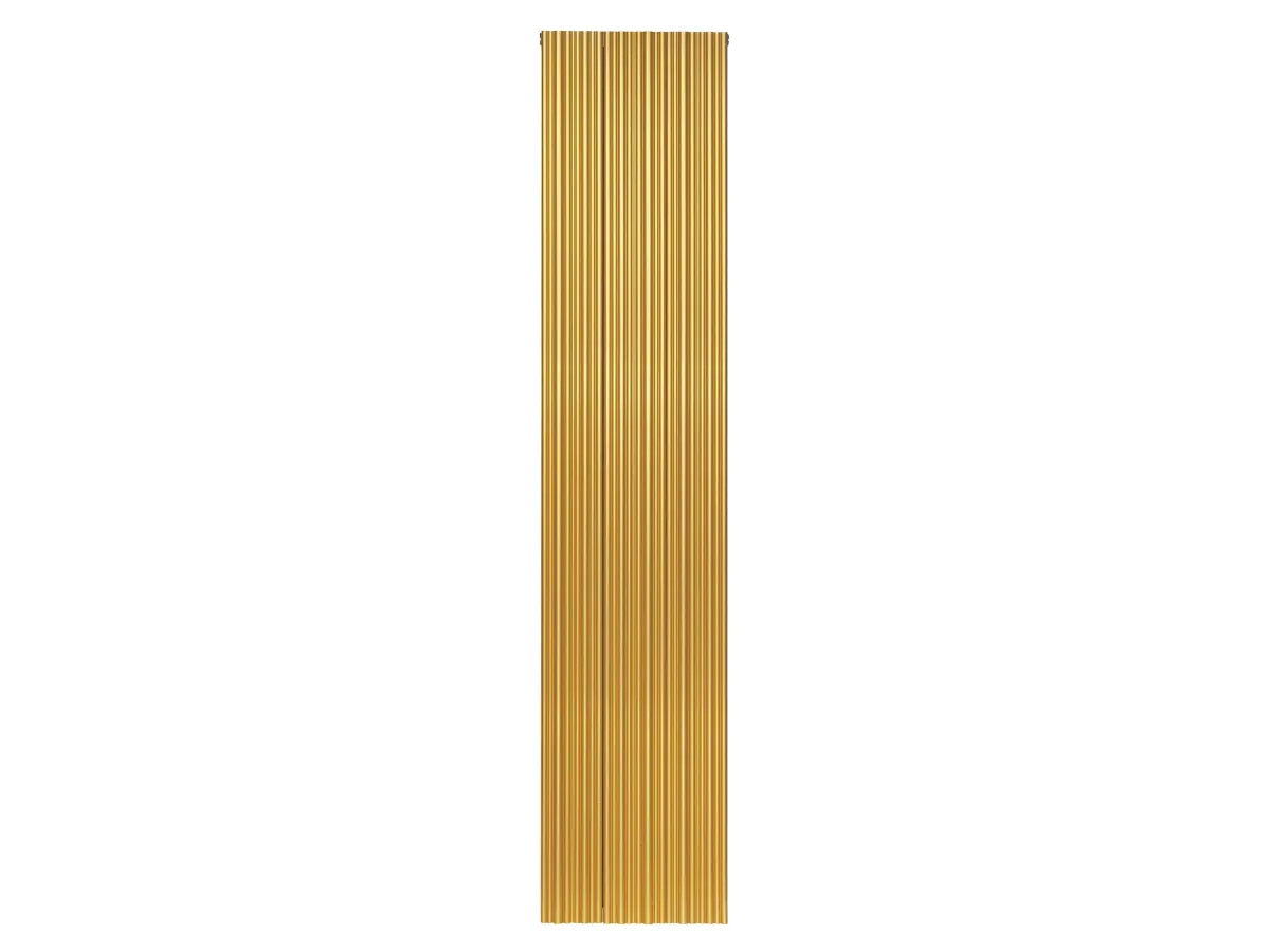 Дизайнерский радиатор LOJIMAX коллекция BAMBOO DOUBLE 1800x359 мм, Gold Matt Anodising