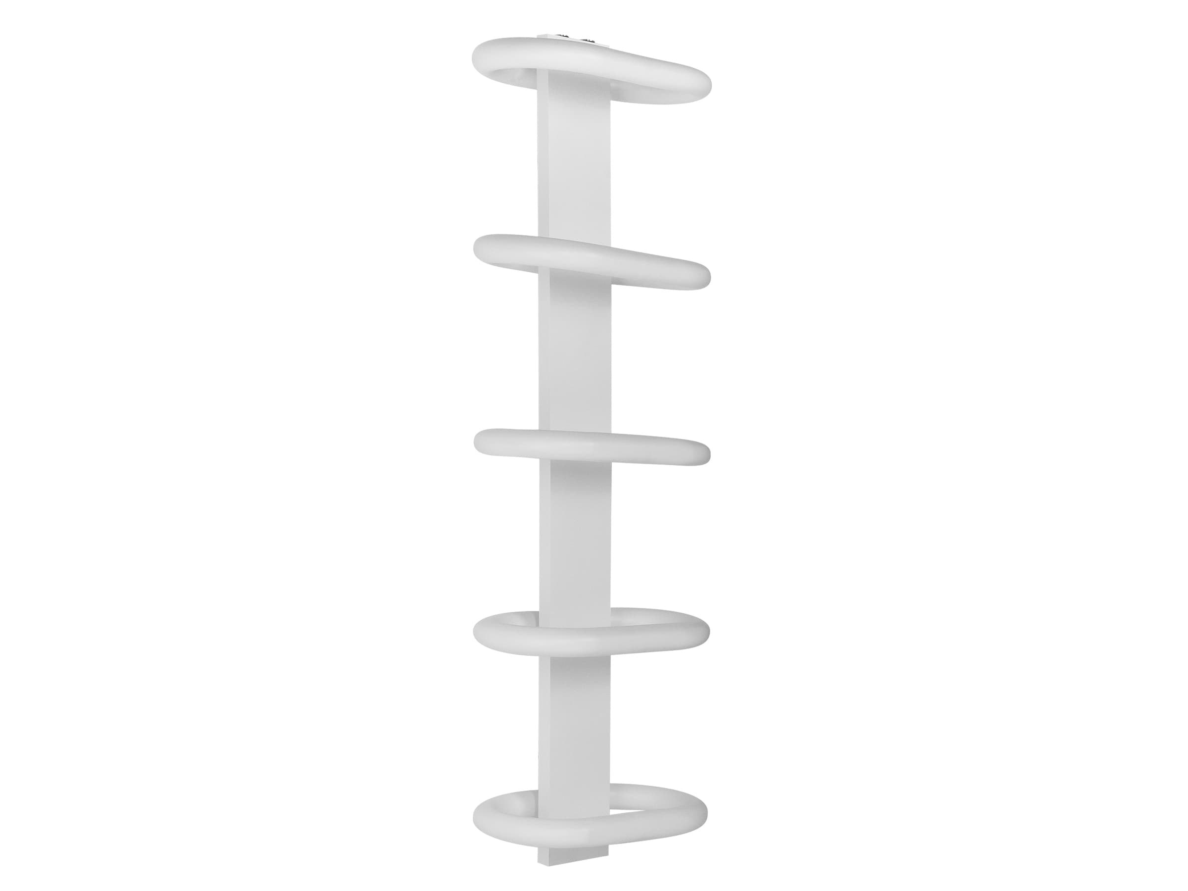 Uscător de prosoape decorativ LOJIMAX, colecția TEOS Lățime 390 mm. Înălțime 400 mm. alb mat