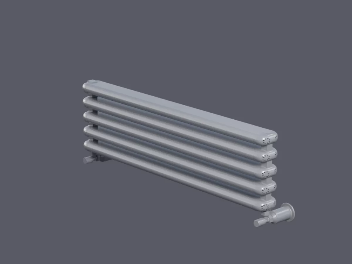 ALUMINUM HORIZONTAL RADIATOR CAST HRZ высота 800 мм. ширина 280 мм. белый мат