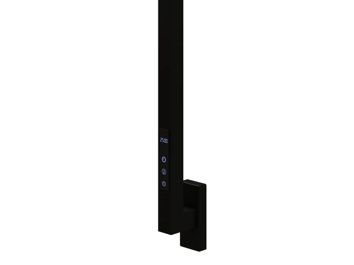 Uscător de prosoape de design CARISA, colecția MAXIM, 1500x30 mm, Negru