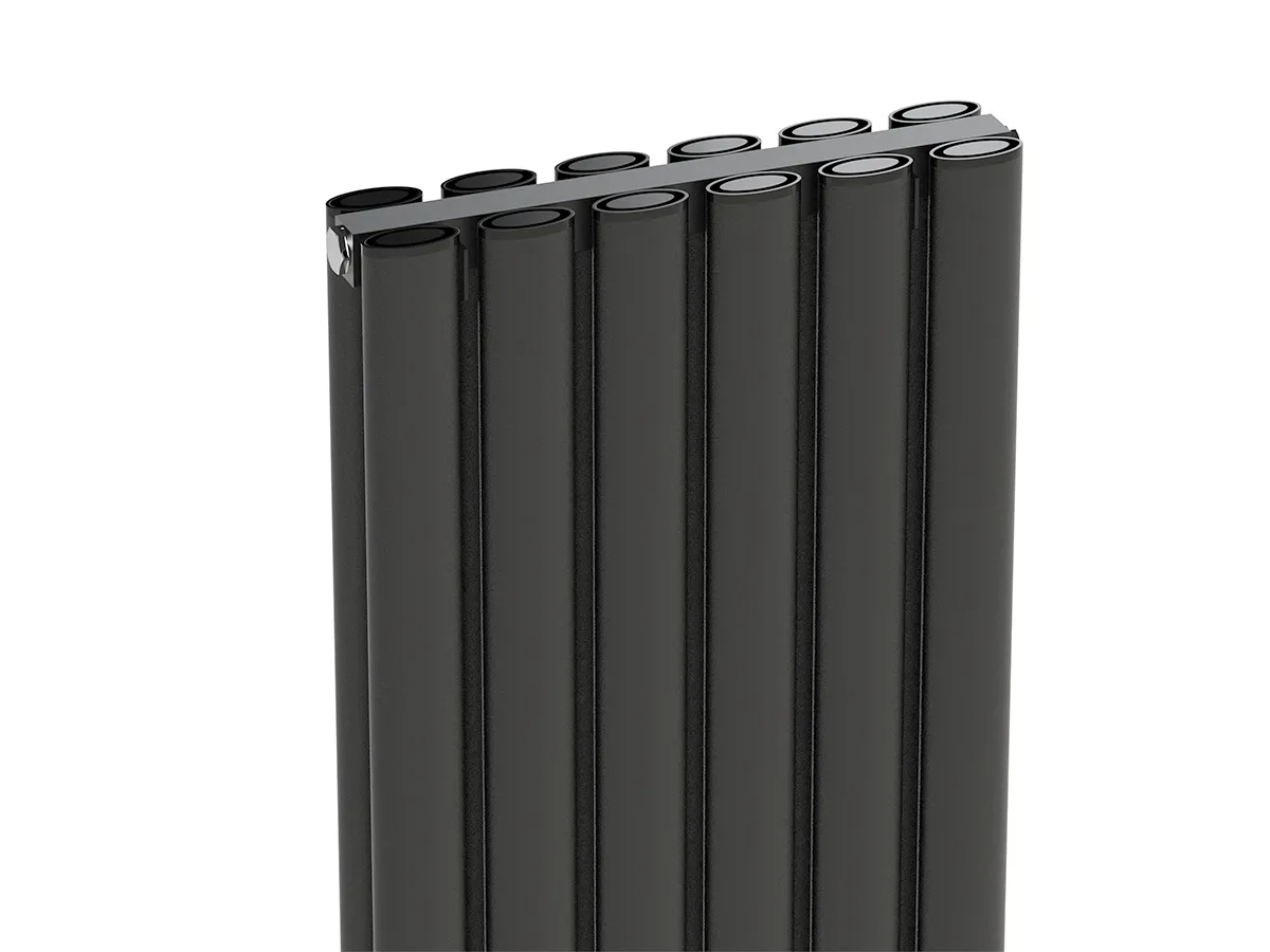 Radiator de design CARISA, colecția TALLIS DOUBLE, 1800x350 mm, ANTRACIT
