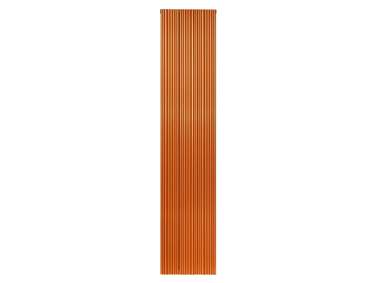 Дизайнерский радиатор LOJIMAX коллекция BAMBOO DOUBLE 1800x359 мм, Copper Matt Anodising