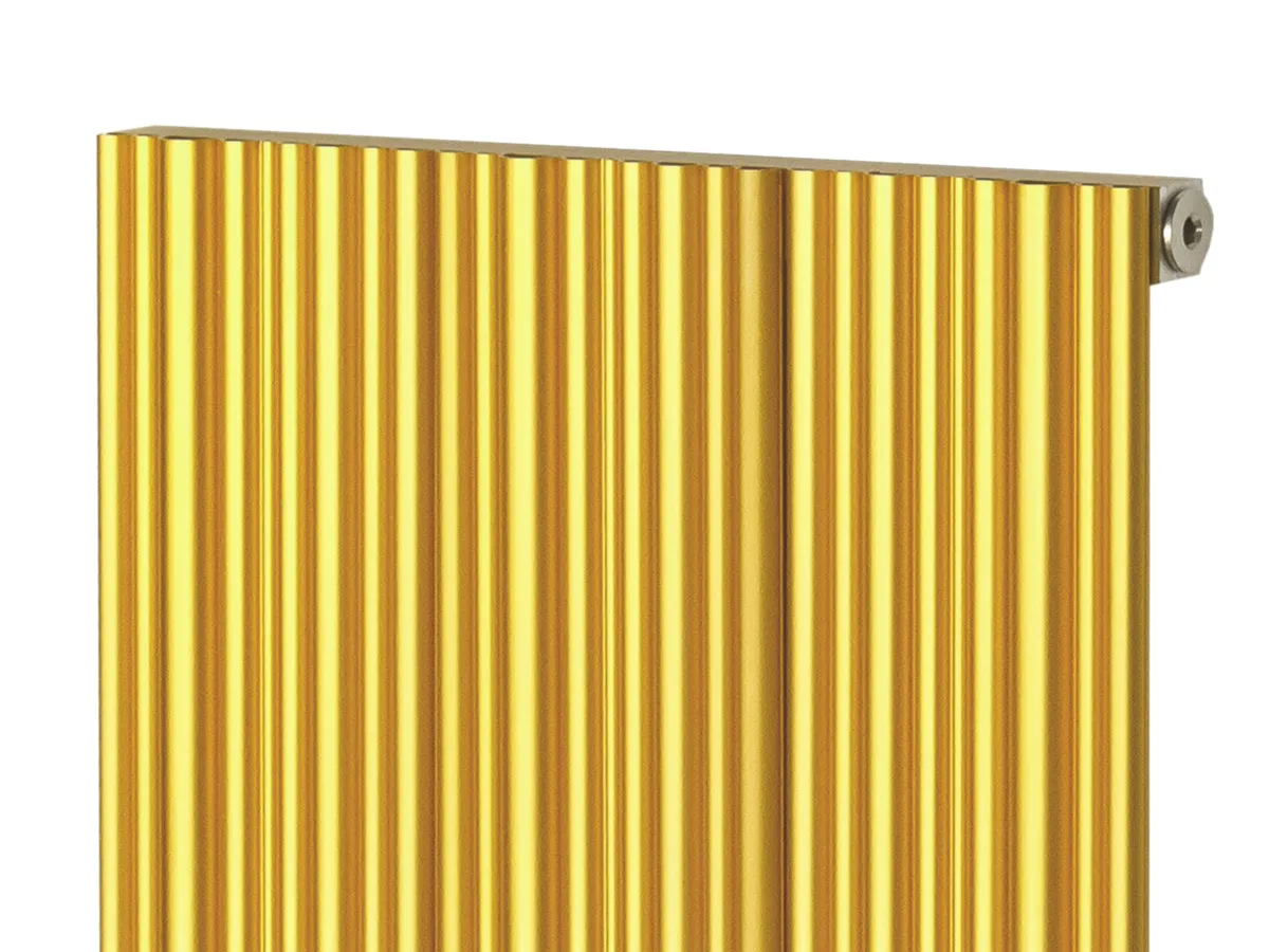 Дизайнерский радиатор LOJIMAX коллекция BAMBOO 1800x479 мм, Gold Matt Anodising
