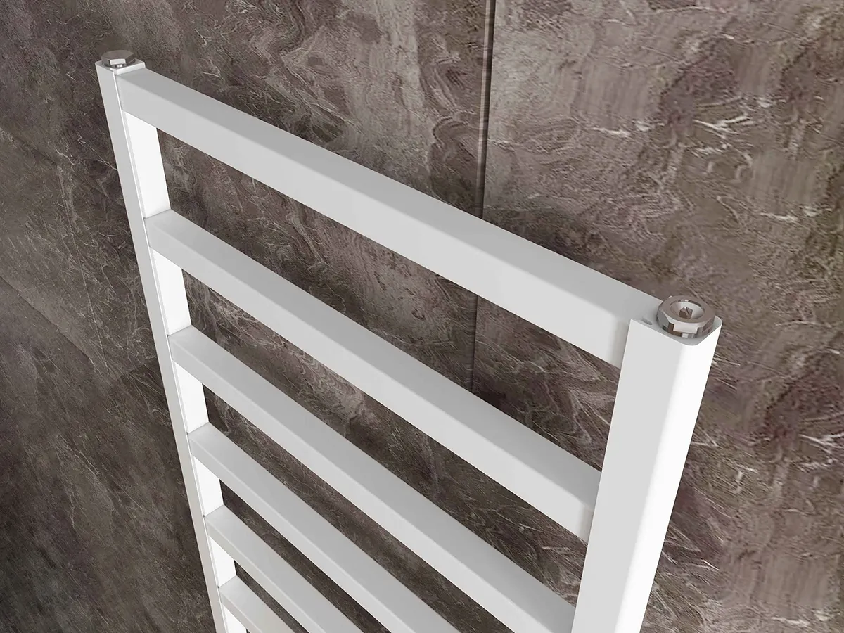 Uscător de prosoape de design CARISA, colecția BURTON, 760x480 mm, ALB