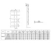Uscător de prosoape de design LOJIMAX colecția ALBATROS STYLE 1540x450 mm, Negru