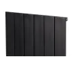 Calorifer decorativ LOJIMAX, colectie KALSEDON 200 mm. 280 mm. negru mat