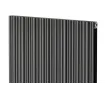 Дизайнерский радиатор LOJIMAX коллекция BAMBOO DOUBLE 1800x479 мм, Антрацит 