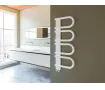 Uscător de prosoape decorativ LOJIMAX, colecția PANA Lățime 345 mm. Înălțime 520 mm. alb mat