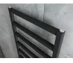 Uscător de prosoape de design CARISA, colecția BURTON, 1240x480 mm, NEGRU