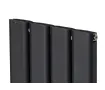 Дизайнерский радиатор LOJIMAX коллекция DIAMOND DOUBLE 1800x496 мм, Антрацит 