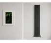 Дизайнерский радиатор CARISA коллекция TALLIS DOUBLE 1800x470 мм, Чёрный