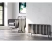 FLOOR STANDING ALUMINUM RADIATOR GRANDE LUX inaltimea 400 mm. latimea 1090 mm. alb mat