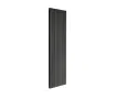 Calorifer decorativ LOJIMAX, colectia BAMBOO DOUBLE inaltimea 300 mm. latimea 239 mm. BLACK MATT ANODISING