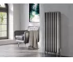 FLOOR STANDING ALUMINUM RADIATOR GRANDE LUX высота 900 мм. ширина 830 мм. черный мат