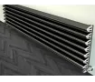 ALUMINUM HORIZONTAL RADIATOR ALBITE HRZ inaltimea 1100 mm. latimea 435 mm. negru mat