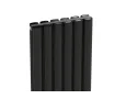 Radiator de design CARISA, colecția TALLIS DOUBLE, 1800x350 mm, NEGRU