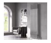 FLOOR STANDING ALUMINUM RADIATOR BELLA DOUBLE LUX inaltimea 300 mm. latimea 286 mm. alb mat