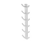 Uscător de prosoape decorativ LOJIMAX, colecția OXY Lățime 460 mm. Înălțime 400 mm. alb mat