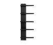 Uscător de prosoape decorativ LOJIMAX, colecția LION Lățime 675 mm. Înălțime 300 mm. negru mat