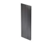 Calorifer decorativ LOJIMAX, colectia  KALSEDON DOUBLE высота 300 mm. ширина 280 mm. antracit mat
