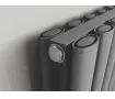 Radiator de design CARISA, colecția TALLIS DOUBLE, 1800x350 mm, ANTRACIT