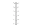 Uscător de prosoape decorativ LOJIMAX, colecția OXY Lățime 460 mm. Înălțime 400 mm. alb mat