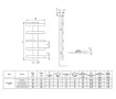 Uscător de prosoape de design LOJIMAX colecția BALLOSS STYLE 1140x500 mm, MY-512