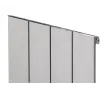 Дизайнерский радиатор LOJIMAX коллекция KALSEDON 1800x375 мм, INOX SATIN
