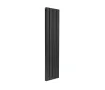 Calorifer decorativ LOJIMAX, colectie DIAMOND DOUBLE 300 mm. 296 mm. negru mat