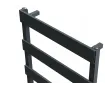 Uscător de prosoape de design CARISA, colecția NINOVA BATH, 1180x500 mm, NEGRU