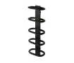 Uscător de prosoape decorativ LOJIMAX, colecția TEOS Lățime 390 mm. Înălțime 400 mm. negru mat