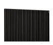 Дизайнерский радиатор LOJIMAX коллекция BAMBOO DOUBLE 1600x479 мм, Черный 