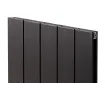 Дизайнерский радиатор LOJIMAX коллекция KALSEDON DOUBLE 1600x375 мм, BLACK SATIN