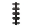 Uscător de prosoape decorativ LOJIMAX, colecția DOSIA Lățime 250 mm. Înălțime 400 mm. negru mat