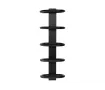 Uscător de prosoape decorativ LOJIMAX, colecția TEOS Lățime 390 mm. Înălțime 400 mm. negru mat