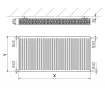 Calorifer din otel CORAD TIP 22 500x2400