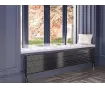 ALUMINUM HORIZONTAL RADIATOR FIONA HRZ высота 1800 мм. ширина 499 мм. черный мат