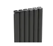 Radiator de design CARISA, colecția TALLIS DOUBLE, 1800x350 mm, ANTRACIT