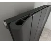 Radiator electric de design CARISA, colecția BOREAS B, 1800x462 mm, NEGRU