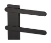 Uscător de prosoape de design LOJIMAX colecția NUMMO STYLE 940x450 mm, Negru