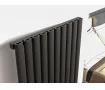 Calorifer decorativ LOJIMAX, colectie BELLA 1400 mm. 1053 mm. negru mat