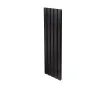Calorifer decorativ LOJIMAX, colectie DIAMOND DOUBLE 300 mm. 296 mm. negru mat