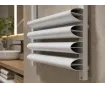 Uscător de prosoape de design LOJIMAX colecția PERIDOT 1000x500 mm, Alb