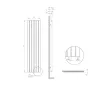 Calorifer decorativ LOJIMAX, colectia  BELLA высота 300 mm. ширина 286 mm. RAL MY-512 luciu