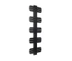 Uscător de prosoape decorativ LOJIMAX, colecția DOSIA Lățime 250 mm. Înălțime 400 mm. negru mat