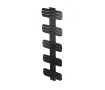 Uscător de prosoape decorativ LOJIMAX, colecția DOSIA Lățime 250 mm. Înălțime 400 mm. negru mat