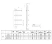 Uscător de prosoape decorativ LOJIMAX, colecția LION Lățime 675 mm. Înălțime 300 mm. negru mat