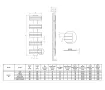 Uscător de prosoape decorativ LOJIMAX, colecția NUMMO Lățime 250 mm. Înălțime 400 mm. alb mat