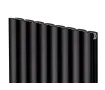 Calorifer decorativ LOJIMAX, colectie BELLA DOUBLE 900 mm. 1643 mm. negru mat
